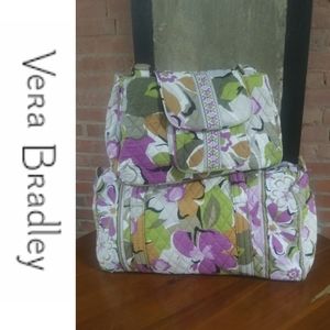 Vera Bradley | Floral Duffle and Shoulder Matching Bag Bundle